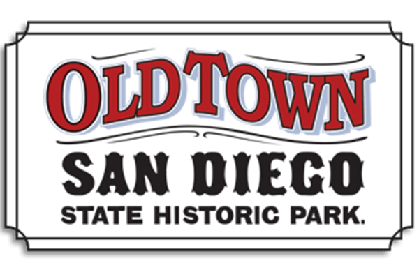 Sign for Old Town San Diego State Historic Park, highlighting the site's cultural and historical significance.